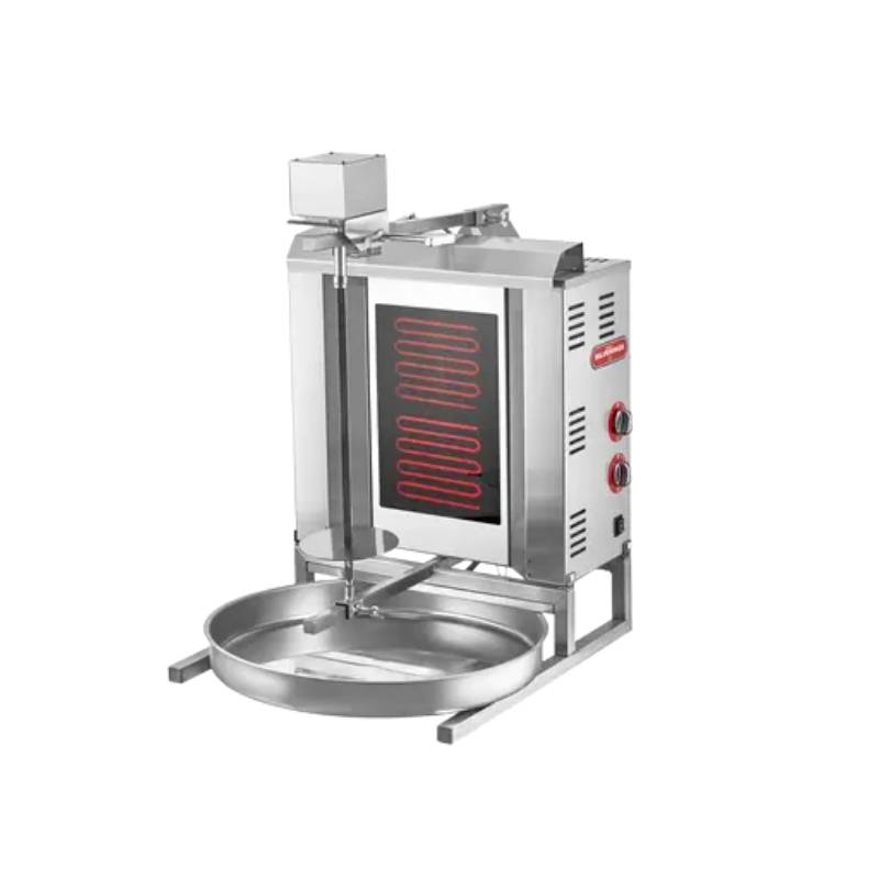 Işıkgaz Silverinox ED-02 2 Radyanlı Elektrikli Üstten Motorlu Döner Ocağı
